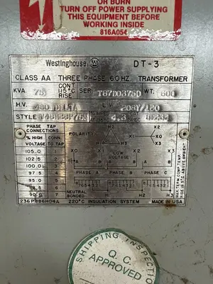 USED WESTINGHOUSE DT-3