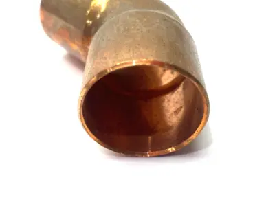 New | in-Stock NIBCO Copper 45° Elbow Fitting WROT Sweat 1" x 1" Plumbing Equipment Michigan US | Maverick Industrial Sales #1393339
