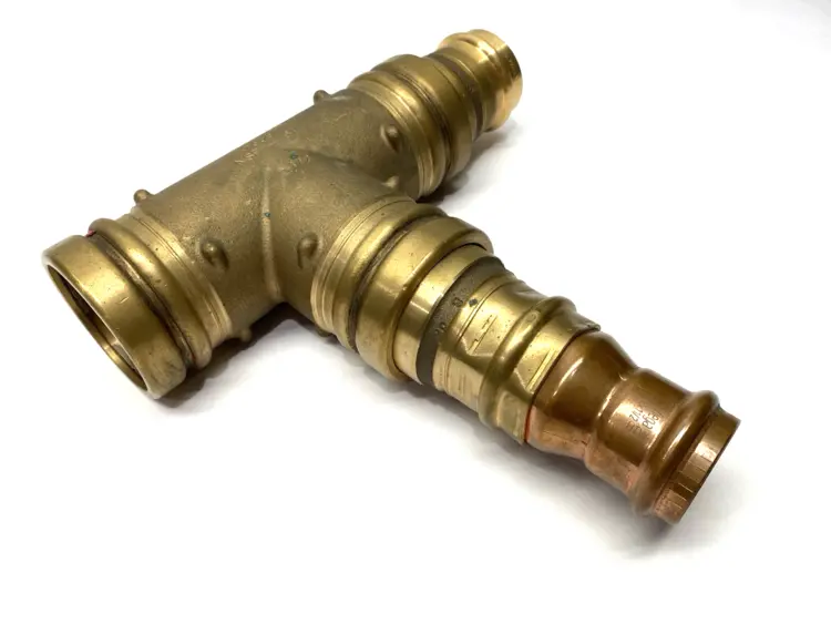 Used VIEGA PROPRESS TEE FITTING 2-1/2" W/ 2-1/2 X2" & 2-1/2 X1-1/2" REDUCERS Valves/Fittings | Maverick Industrial Sales #1102276