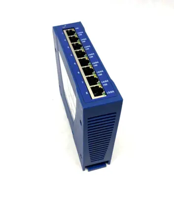 USED HIRSCHMANN DIN-RAIL ETHERNET SWITCH 8-PORT