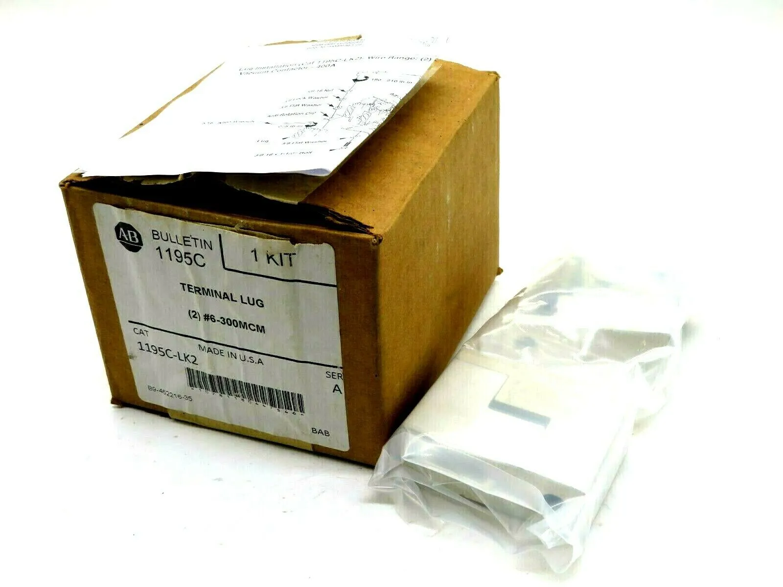 NEW ALLEN BRADLEY 1195C-LK2 TERMINAL LUG 1195CLK2
