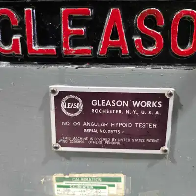 GLEASON 104 tester GEAR TESTERS | Piselli Enterprises (3)