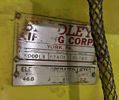 75,000# x 72" Bradley Coil Grab