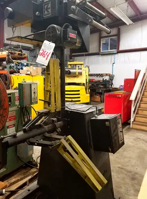 Rapid-Air Motorized Roll Stock Straightener & Non-Powered Stock Reel
