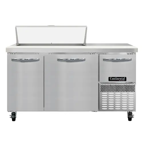 Continental RA60N10 60" Sandwich/salad Prep Table W/ Refrigerated Base, 115v