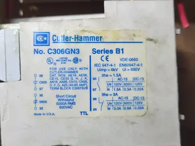 USED CUTLER-HAMMER AN16GN0