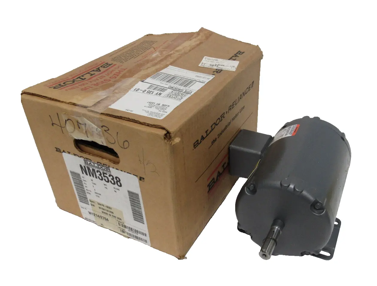 NEW BALDOR NM3538 MOTOR .5HP 230/460V 1725RPM