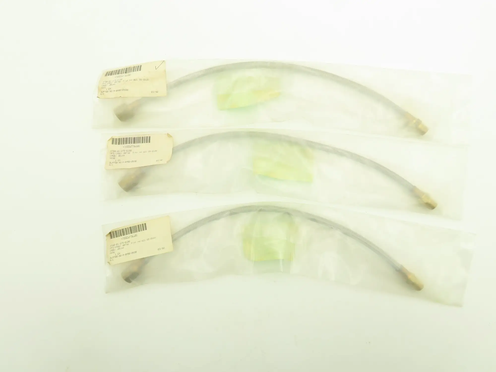 E-305MF 1/4"x 18" Stainless Steel Braided Flex Hose Male/Female NPT  Lot of 3