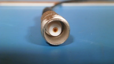 RIGHT ANGLE MMCX PLUG CONNECTOR MALE TO UNKNOWN FEMALE CONNECTOR CABLE RG174/U