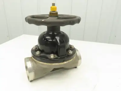 ITT 4-C-425-0-WB-903 Dia-Flo 4" Diaphragm Pinch Valve Stainless Pipe Butt Weld