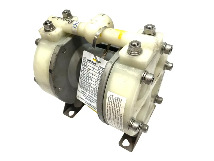 Used Yamada Diaphragm Pump Polypropylene Santoprene 3/8" AODD 6 GPM 852679 Diaphragm Pumps Michigan US | Maverick Industrial Sales #1395285