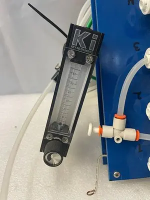 PNEUMATIC ACTUATOR WITH FLOW SWITCH, DIGITAL READOUT, ECOTECH VALVE AND KEY INST