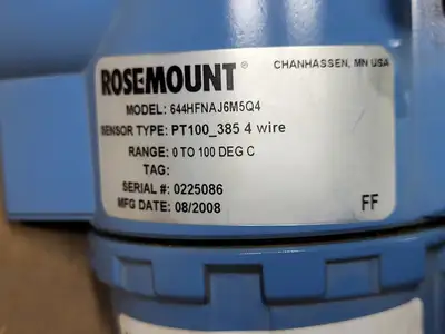 New | in-Stock 2008 ROSEMOUNT 644HFNAJ6M5Q4 Misc Electrical & Power Parts British Columbia CA | Lenmark #836494