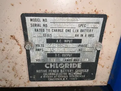 Used CHLORIDE 18R0690M3D Material Handling (misc) Ohio US | HGR 24 #1405067