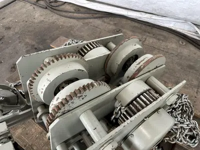 4 TON BUDGIT UNDER HUNG CHAIN HOIST. STOCK #0310922