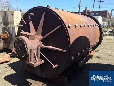 USED Paul O. Abbe 6’ x 8’ Paul Abbe Ball Mill, C/S, Jacketed, 100 HP