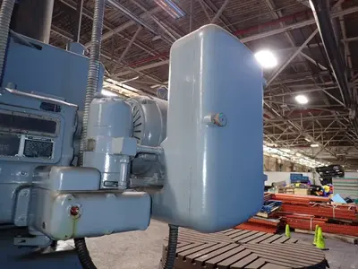 The American Tool Works Co 4 Ft Arm X  15" Column Radial Arm Drill