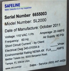 Used SAFELINE _UNKNOWN_ Metal Detectors Connecticut US | DMC Industries #1281923