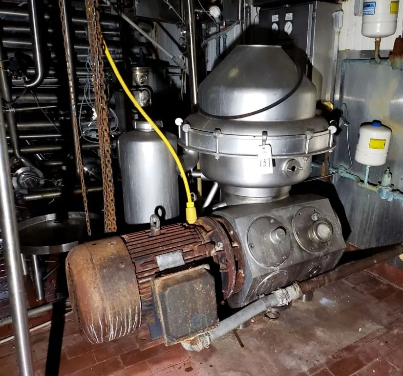 Alfa-Laval HMRPX 514 HGV-74C warm milk separator, 316SS.