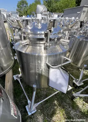 Used 316L Precision Stainless Tank, Jacketed.