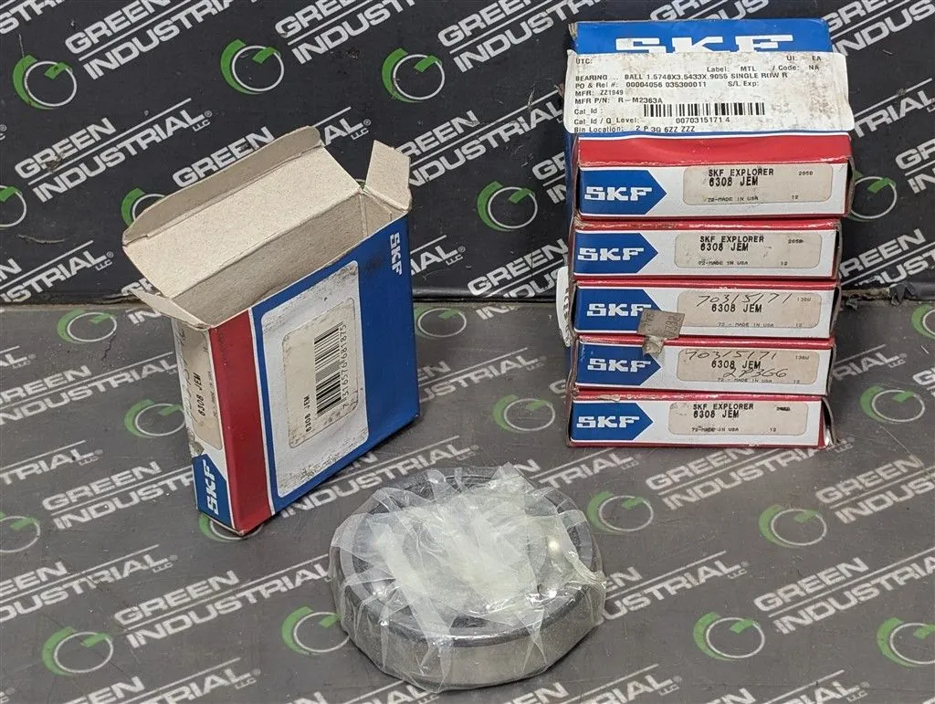 Lot of 6 SKF 6308 JEM Single Row Deep Groove Roller Bearings 40x90x23mm New NIB