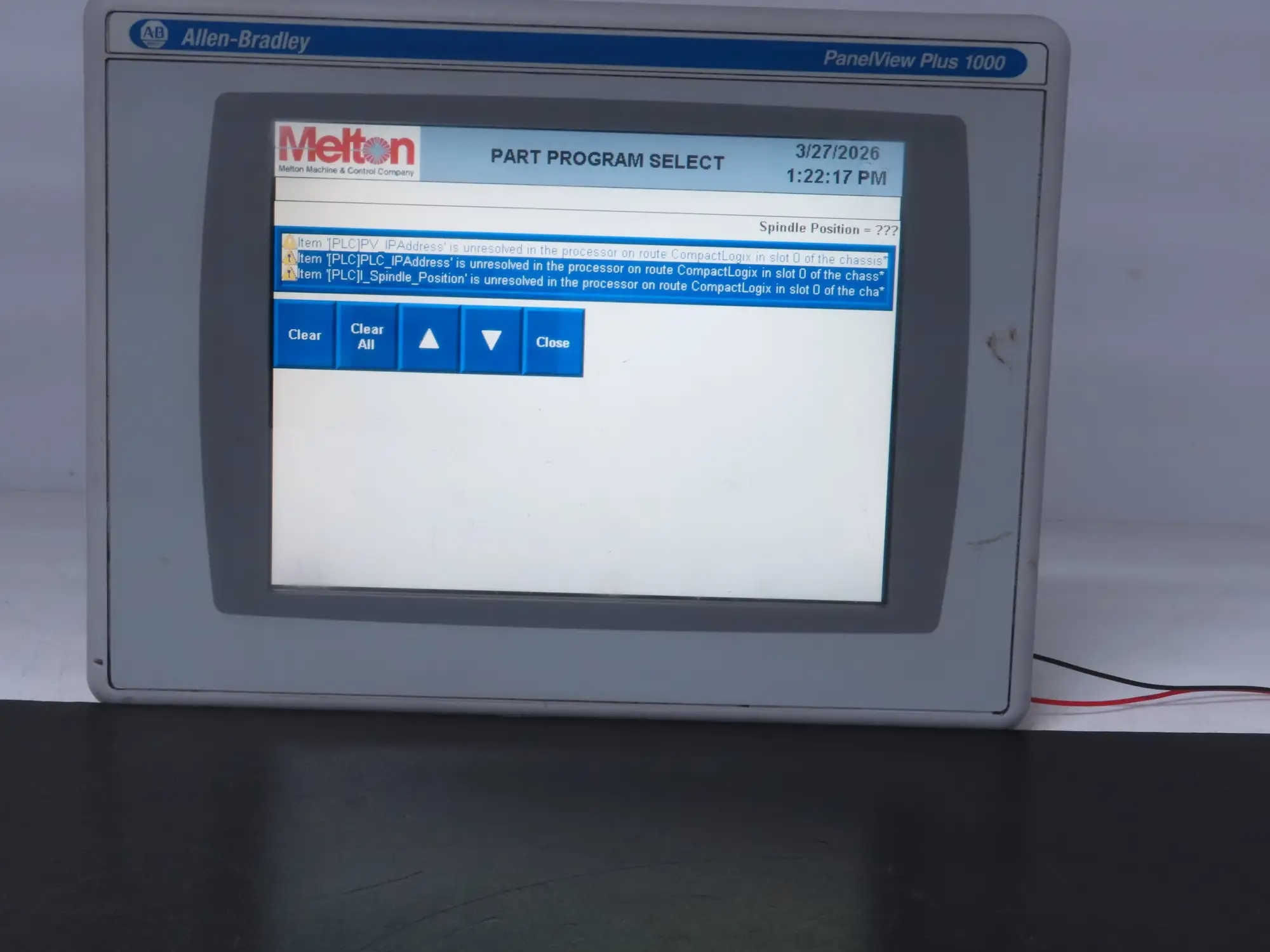 Allen Bradley 2711PC-T10C4D1 HMI PanelView Plus 1000 10.4" Operator Touch Panel