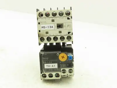 Fuji SK12L Motor Starter Contactor 5.5kW 600V TK12W & Thermal Overload 0.8-1.2A