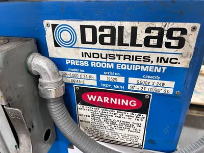 DALLAS INDUSTRIES DPR-6,000x24RH Uncoiler | Universal Press & Machinery (UPM) (4)