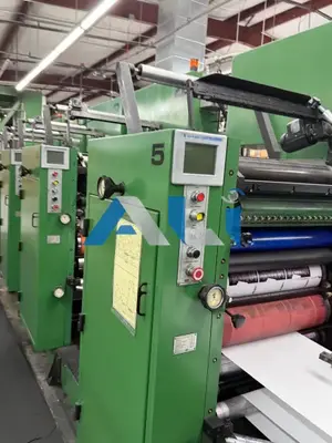 Used RDP RDP 260 10 Color Scratch Off Press 22” x 26 ½” web width Web-fed press California US | Asset Liquidity International #1251345