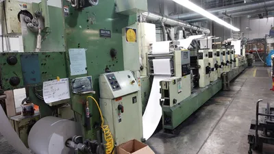 1992 Miyakoshi MVF 20D-011S1 Variable Repeat Direct Mail Narrow Web Offset Press | Machinery Solutions Group, Inc. (1)