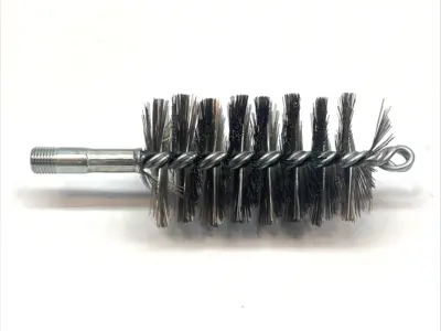New | in-Stock Schaefer Brush Stainless Steel Wire Brush 2 1/2" Flue 2 3/4" Mandrel Mounted Brushes Michigan US | Maverick Industrial Sales #1400038