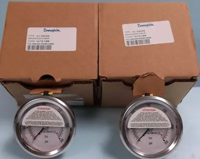 QTY. 2. SWAGELOK TYPE: G.I. GAUGE RANGE: 300 PSI/B...