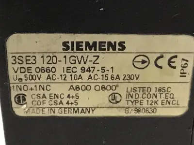 USED SIEMENS 3SE3 120-1GW-Z