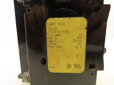 Airpax 229-2-1-61F-8-9-10 Circuit Breaker 2 Pole 10A 480V Lot of 2