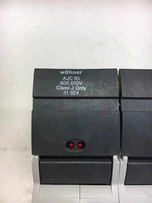 Used WOHNER AJC 60 Fuse Accessories Indiana US | J&J Industrial Supply #519816