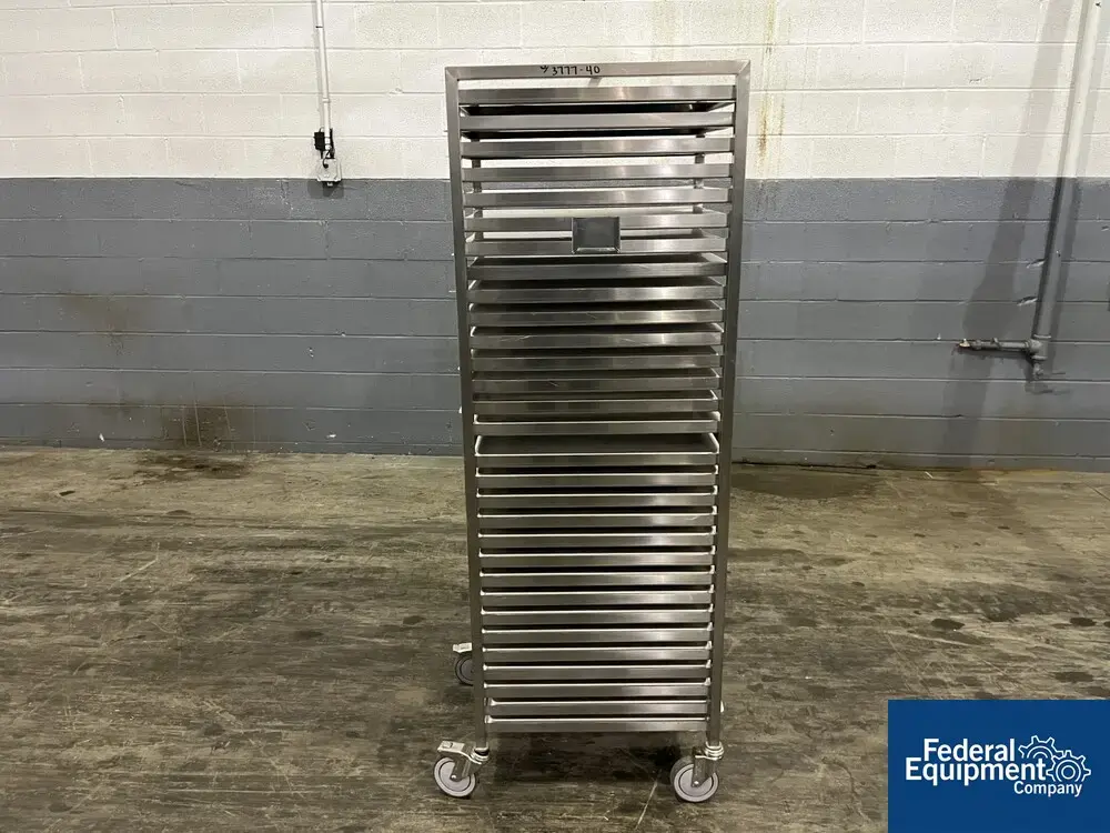 N/A Stainless Steel Portable Cart, 22" x 16.5"