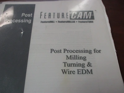 Used Delcam and Hwacheon Machine Tool Co LTD Parts and Codes Manuals (QTY 4)