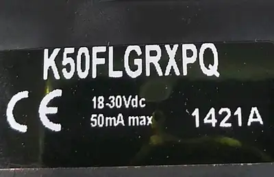Banner K50FLGRXPQ EZ-LIGHT Illuminated Touch Button Switch Loc5E2/1