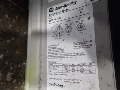 Used ALLENBRADLEY 280DF12710CGRW3P1 Starters Ohio US | HGR 24 #883902