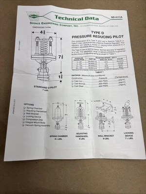 NEW Spence SD 4111A