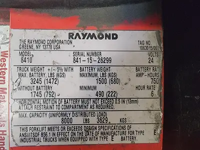 USED RAYMOND 8410