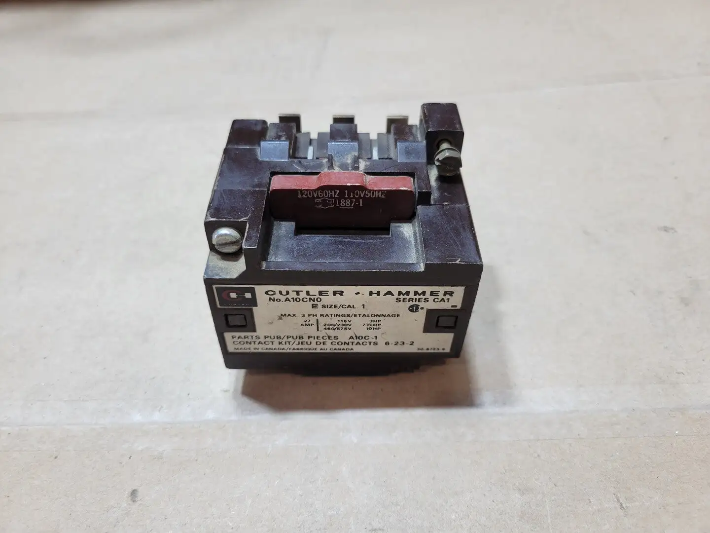 Used CUTLER-HAMMER A10CN0 PLC Contactors British Columbia CA | Lenmark #1488946