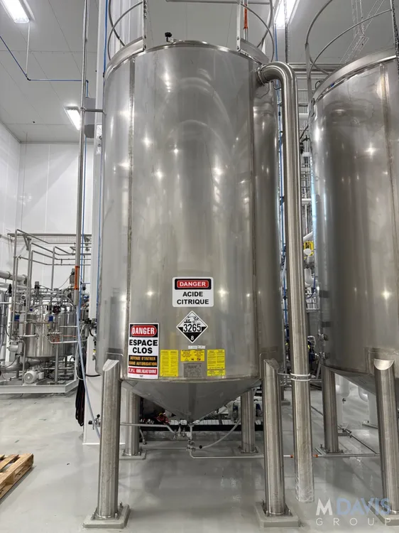 Used 2021 INDUSTRIES D'ACIER INOXYDABLE ITEE 2,600 GALLON Stainless Steel Tanks CA | Perry Equipment #924013