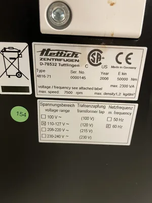 Hettich Rotana 46 RSC Zentrifuge / Centrifuge 4500RPM
