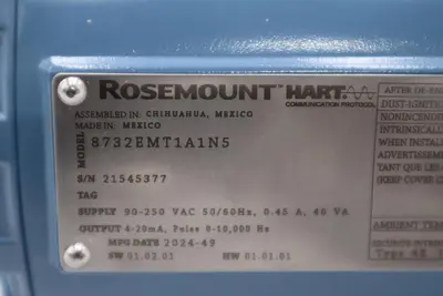 ROSEMOUNT HART 8732EMT1A1N5 / 8732EMT1A1N5 - NEW - STOCK 3107CC