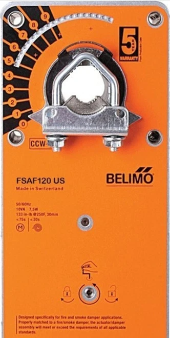 Belimo FSAF120 Fire Smoke Actuator, 180 in-lb [20 Nm] [New]