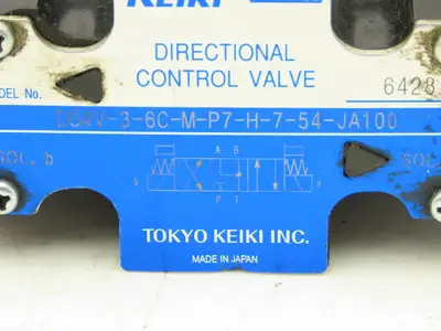 Tokyo Keiki DG4V-3-6C-M-P7-H-7-54-JA100 Directional Solenoid Valve 24VDC
