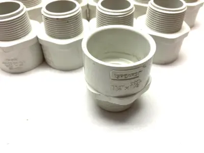 NEW SPEARS REDUCING MALE ADAPTER 1-1/4" X 1-1/2" SCH40 PVC