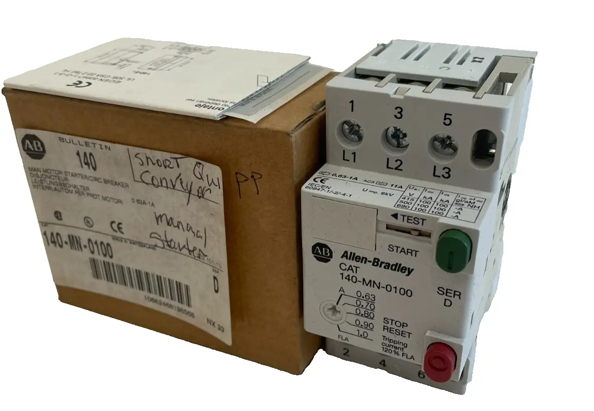 ALLEN BRADLEY 140-MN-0100 CIRCUIT BREAKER SERIES D 140MN0100 NEW, SURPLUS