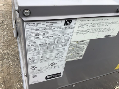 Used INTERNATIONAL COMFORT RGV036 HEFADAAAA Air Conditioning Equipment Michigan US | Miedema Asset Management Group #1341866